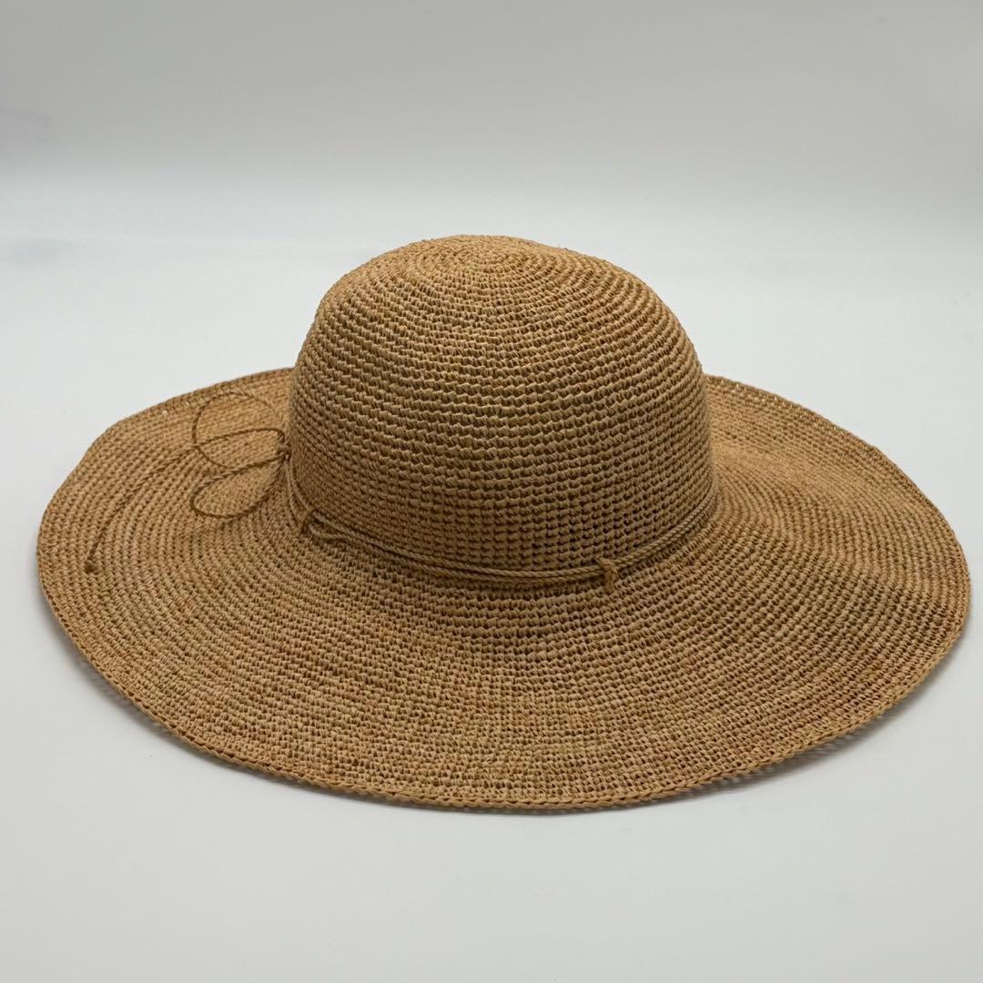 ヘレンカミンスキー　麦わら帽子　ラフィアハット　ナチュラル