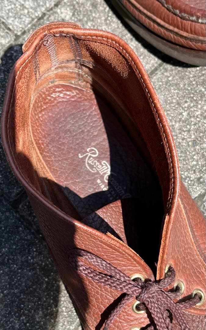 S*g様 ラッセルモカシン　スポーティングクレイチャッカ　　ブラウンレザー　28