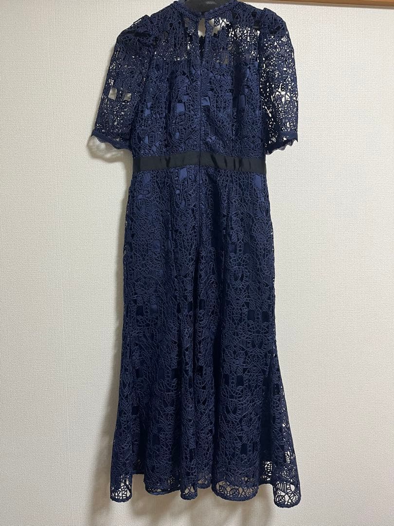 CELFORD ネイビー　レースワンピース 36 結婚式