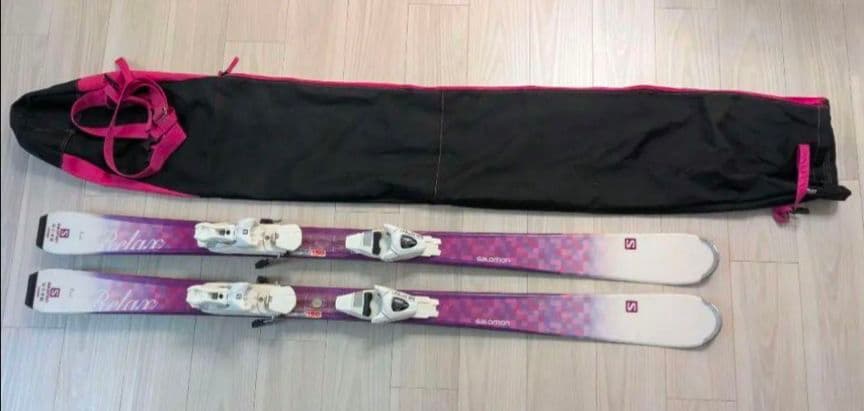 【ふーちゃん】SALOMONスキー板、ビィンディグ、ブーツ、ストックセット