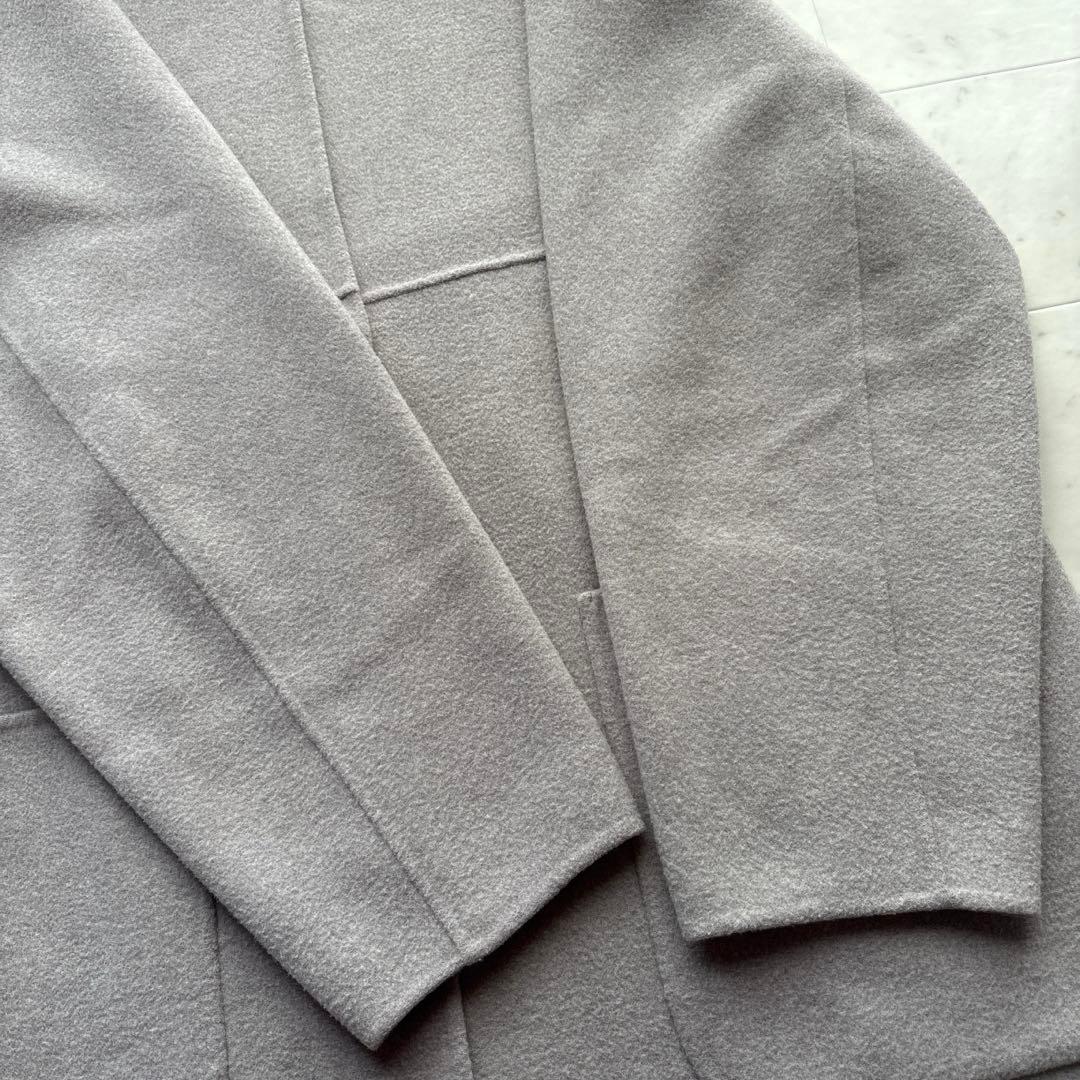 イエナ ノンミュールジングウールリバーコート 羽織り アウター グレー系 38