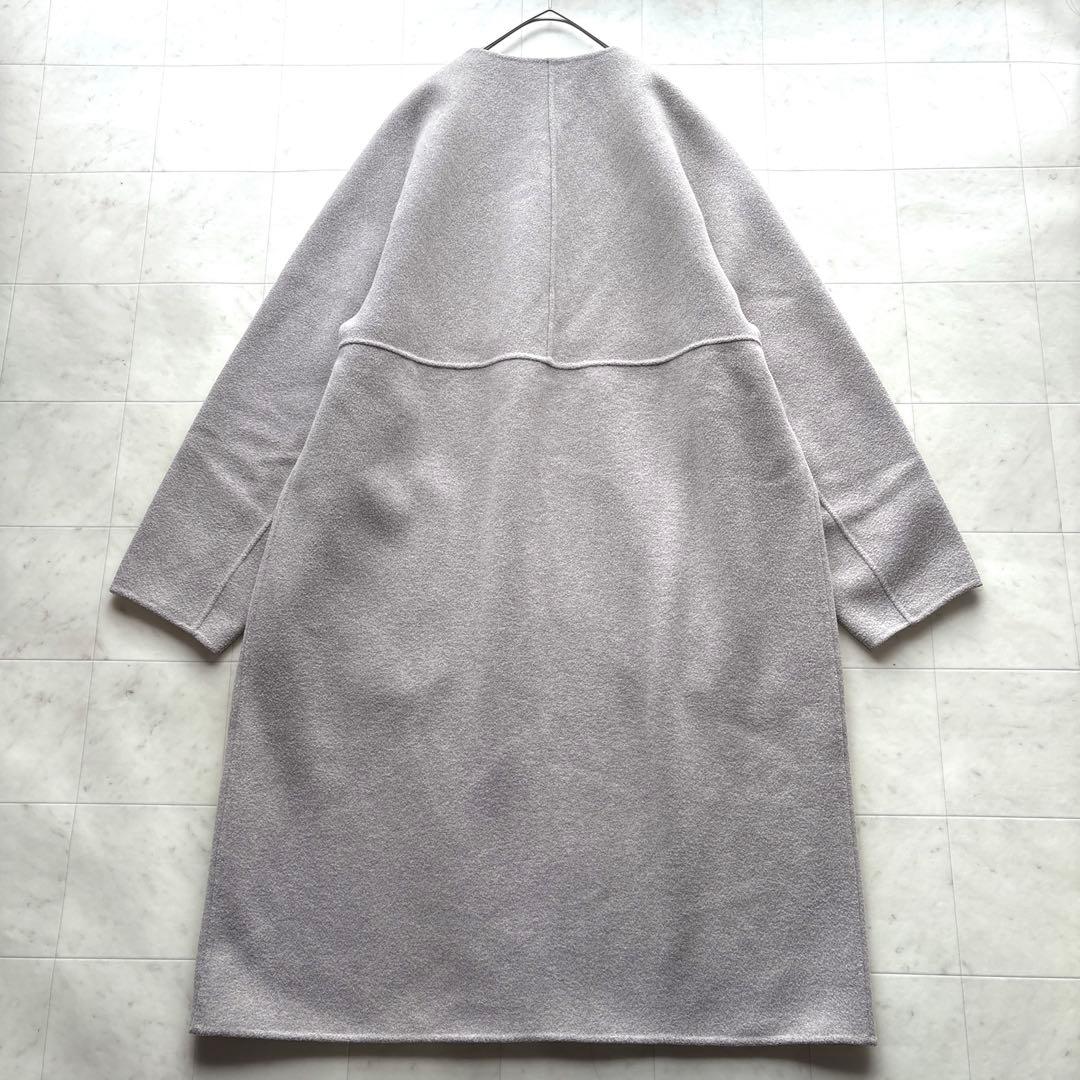 イエナ ノンミュールジングウールリバーコート 羽織り アウター グレー系 38