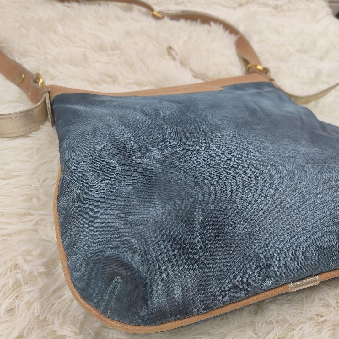 本日限定価格　LOEWE ショルダーバッグ ブルー アナグラム A4相当収納可