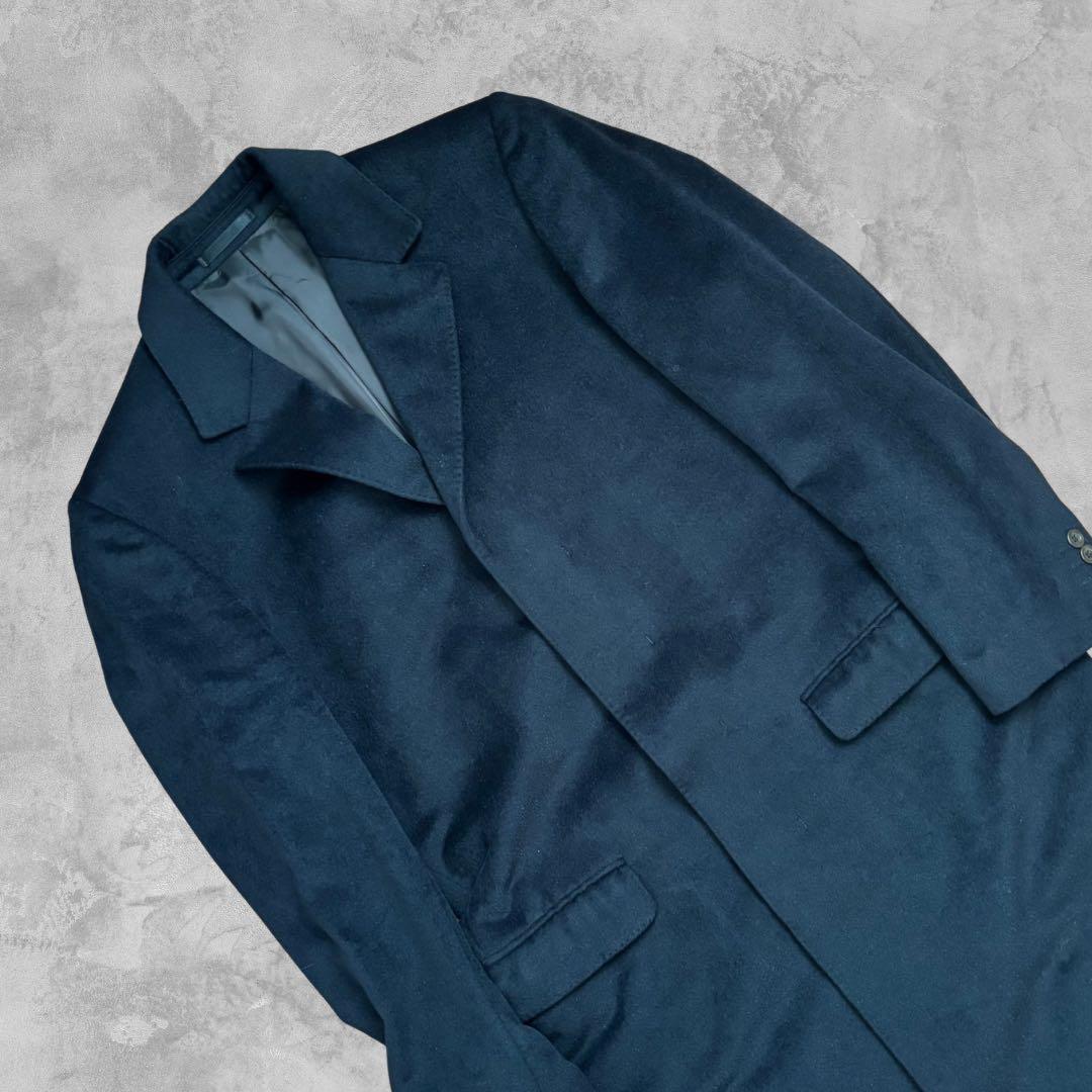 【日本製】E.ZbyZEGNA アンゴラ チェスターコート 高級素材 クラシック