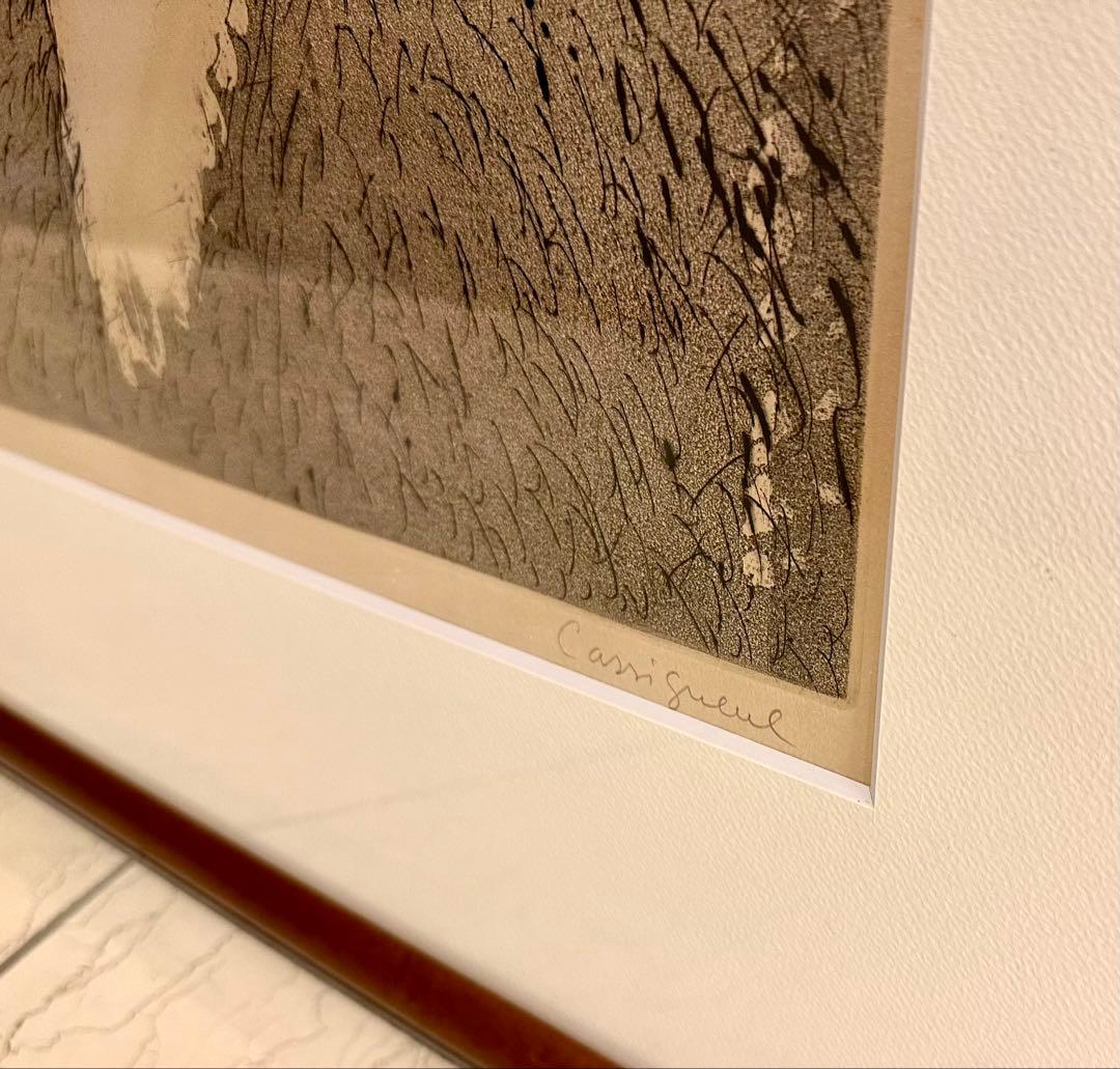 ジャン＝ピエール・カシニョール リトグラフ EA版 額装 直筆サイン入り