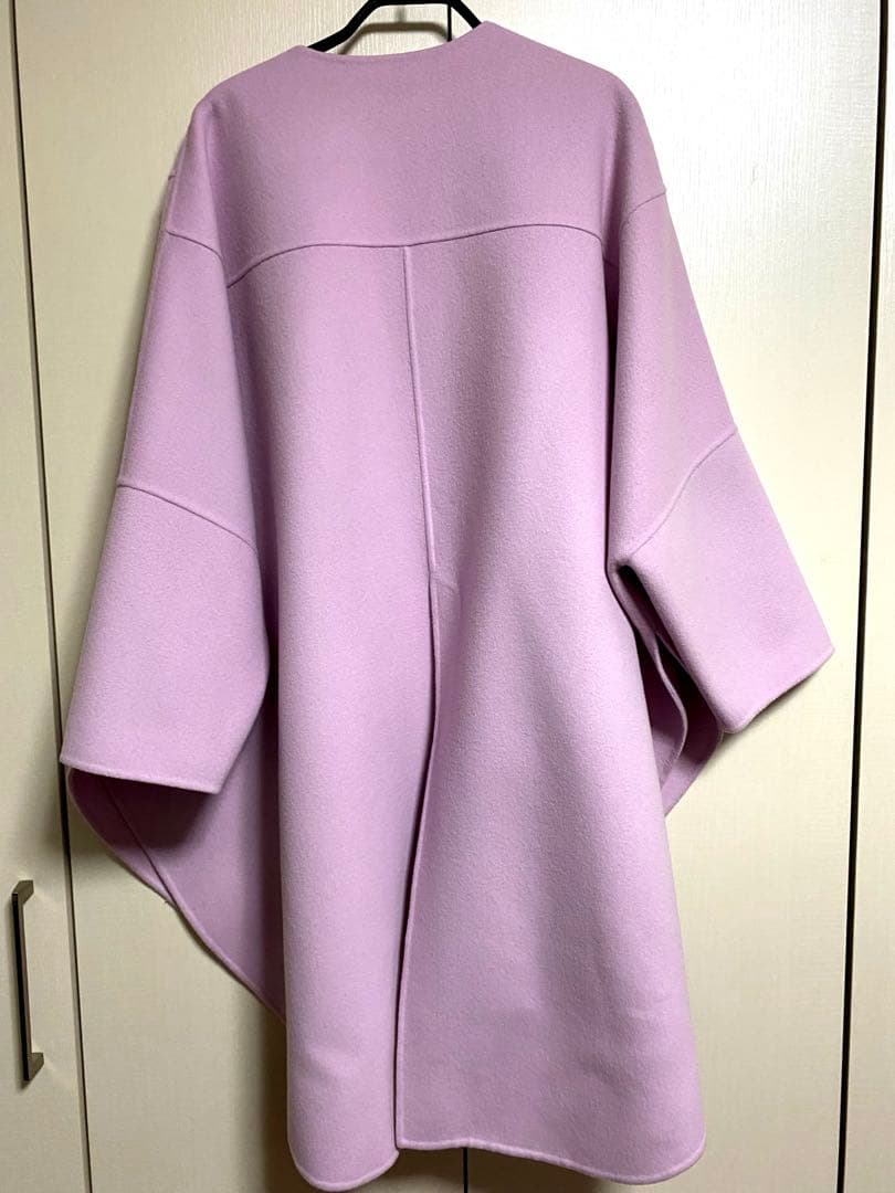 ルフィル LE PHIL ソフトウールリバーポンチョコート ピンク 1