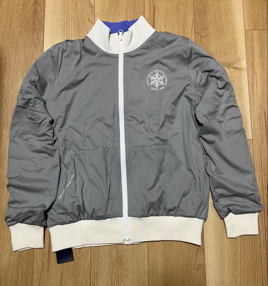 23区ゴルフ防風ノルディック柄リバーシブルブルゾン