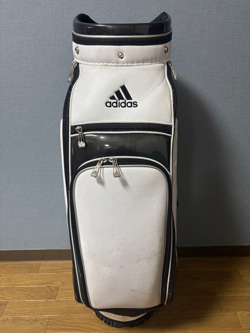 adidas ゴルフ　キャディバッグ ホワイト/ブラック　アディダス