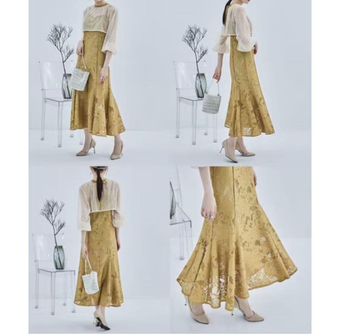 5★新品タグ付き★ドリードール　3wayシフォンボレロ&レースキャミドレス　L