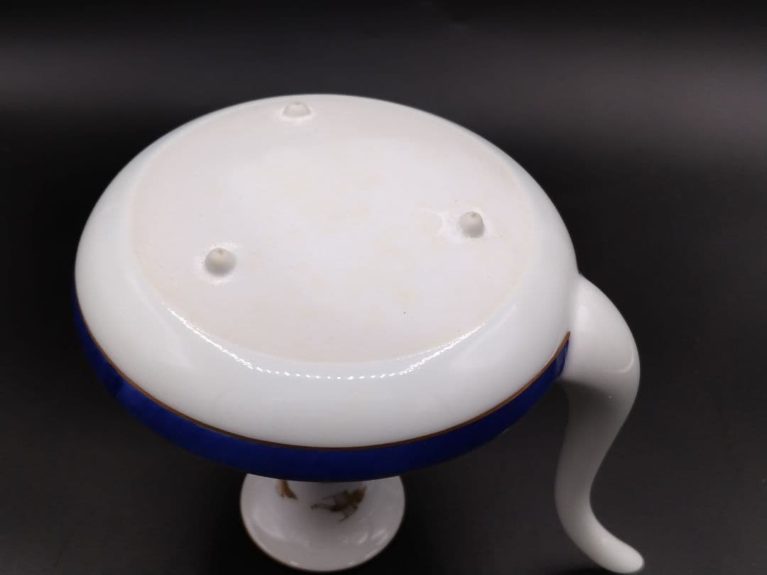 haru有田焼賞美堂其泉窯金彩千鳥祥瑞ビールカップ受皿付酒盃各五客燗酒器