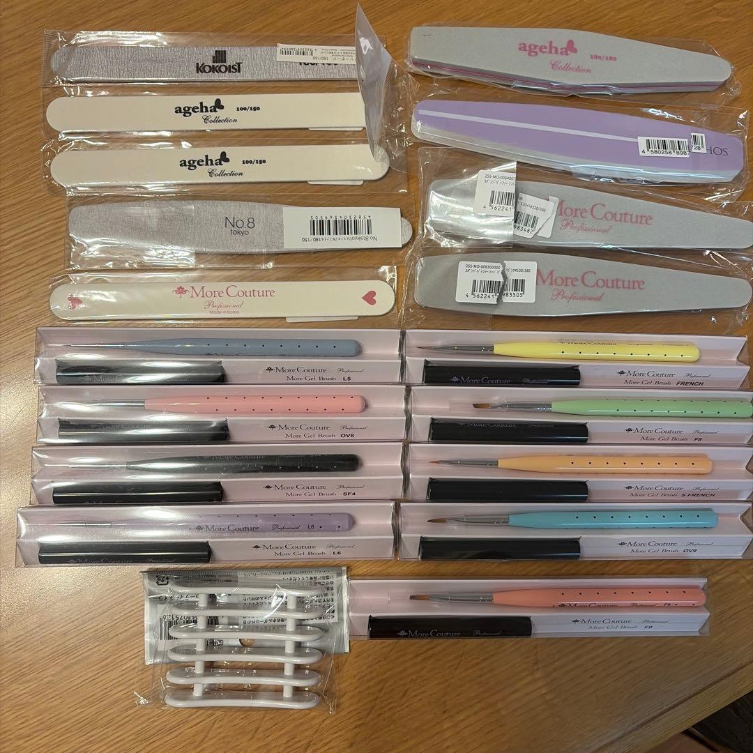 モアクチュール筆9本セット+ホルダー+ファイル