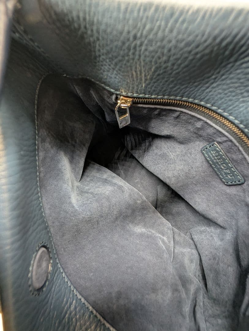 はな様●HIROFU（ヒロフ）のレザーショルダーバッグ　ネイビー