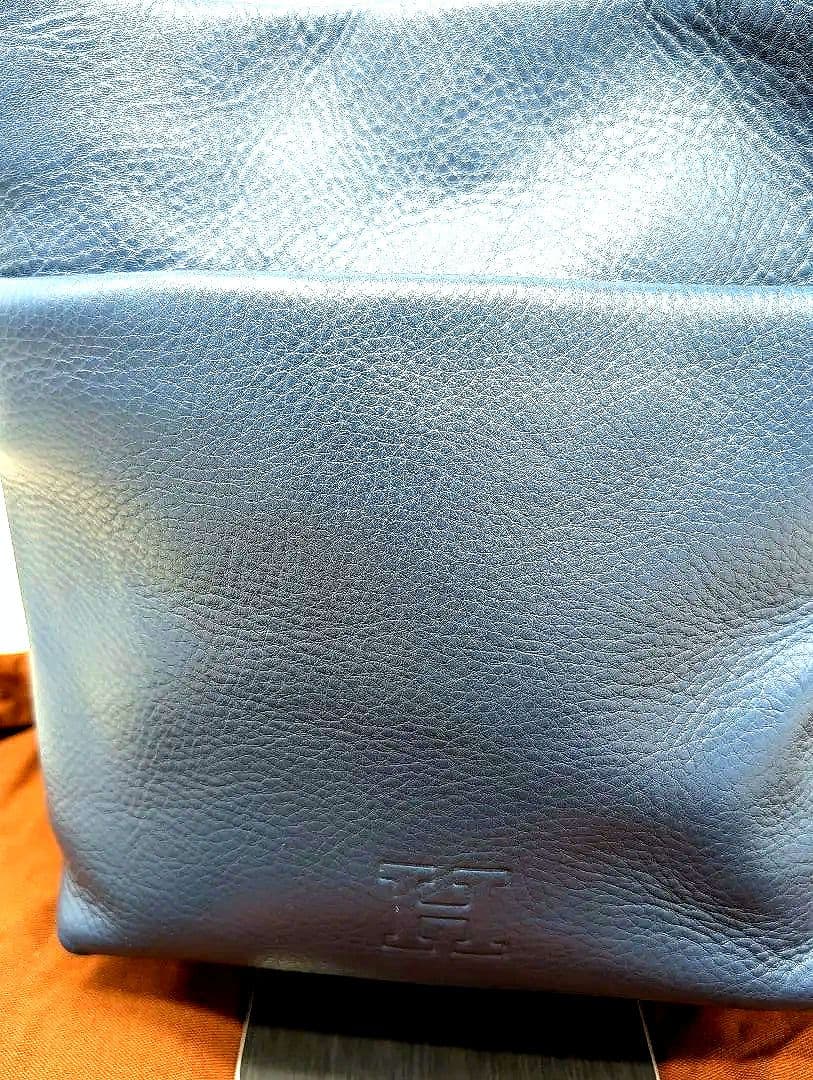 はな様●HIROFU（ヒロフ）のレザーショルダーバッグ　ネイビー