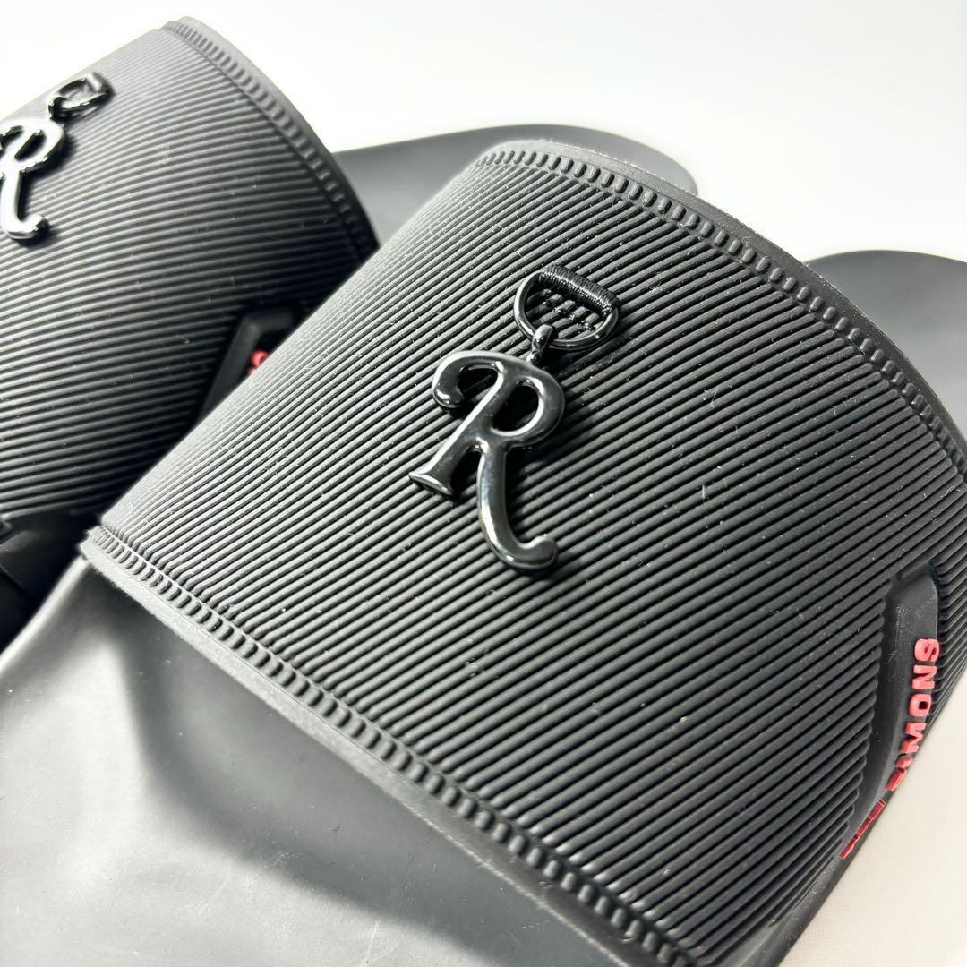 新品 Raf Simons Astra Slide Black Red EU40