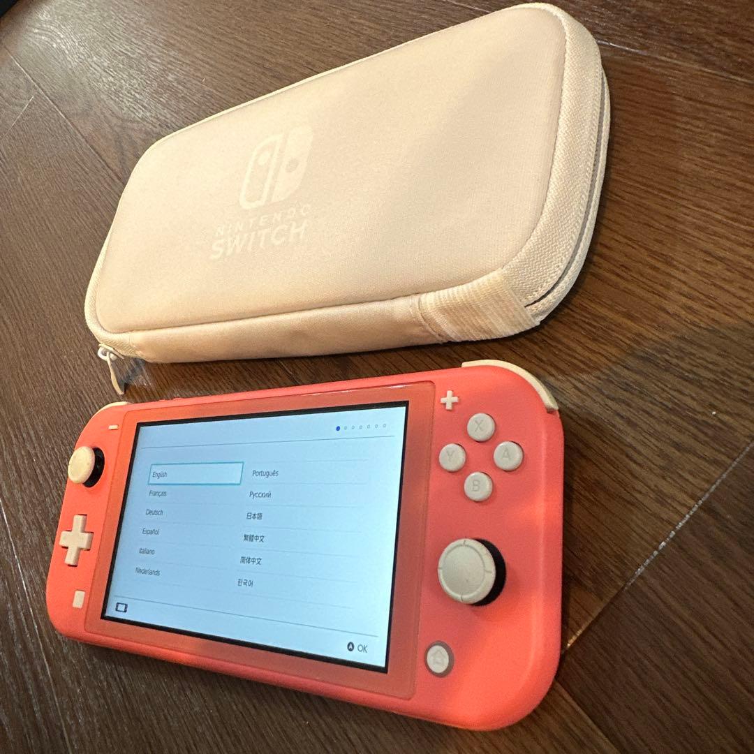 Nintendo Switch Lite コーラル + 専用ケース