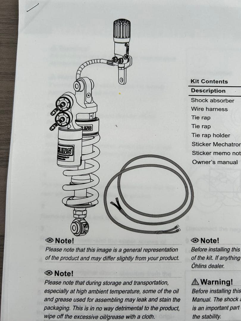 OHLINS TTX KA040 カワサキZX-10R 2013〜15