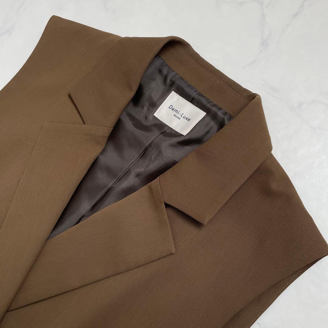 未使用近　デミルクスビームス　ドライツイル 2ボタン ジレ