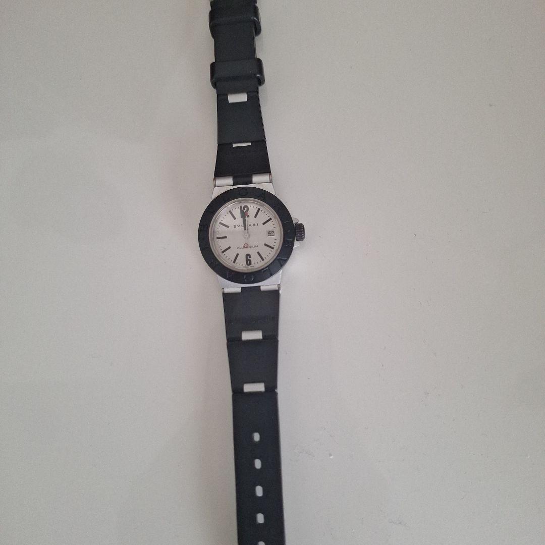 BVLGARI 腕時計(クォーツ) ブラック/シルバー