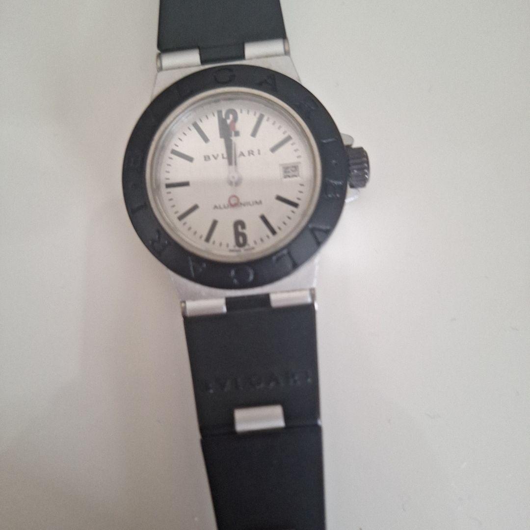BVLGARI 腕時計(クォーツ) ブラック/シルバー