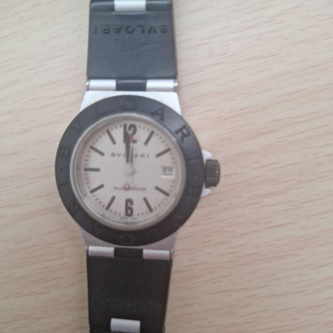 BVLGARI 腕時計(クォーツ) ブラック/シルバー