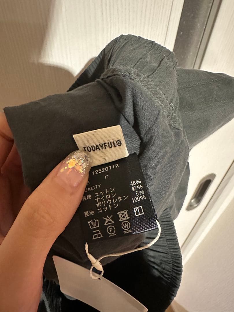 【todayful】 Gather Balloon Shorts 38ブラック