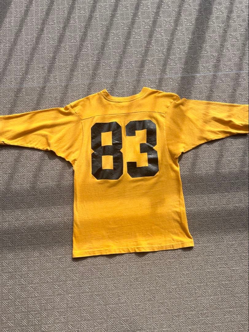 70s バータグ　champion チャンピオン　フットボールTシャツ