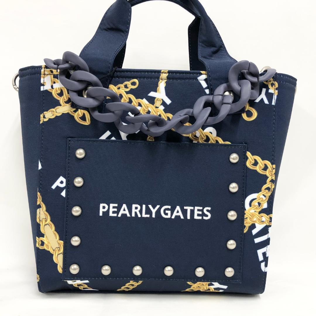 ○★新品未使用　PEARLY GATES　チェーンモチーフ柄　カートバッグ