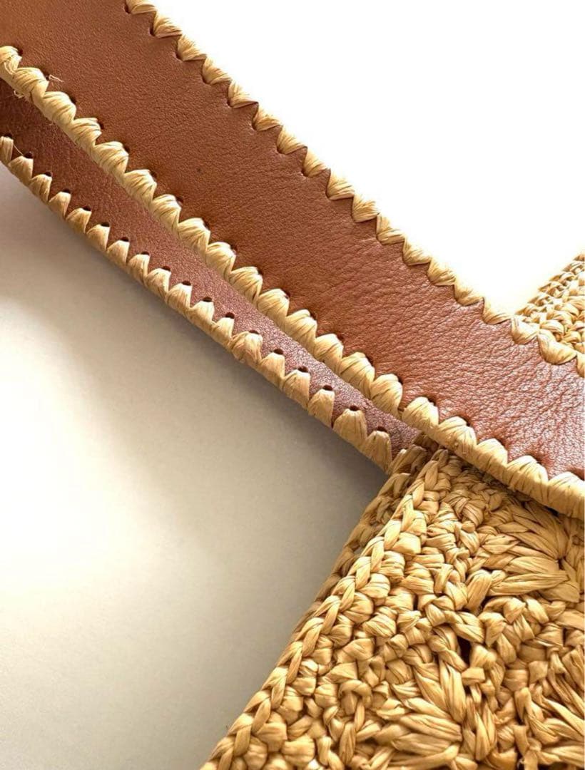 ラ*ン様 MAISON N.H PARIS 【美品】 BRIGITTE ラフィア