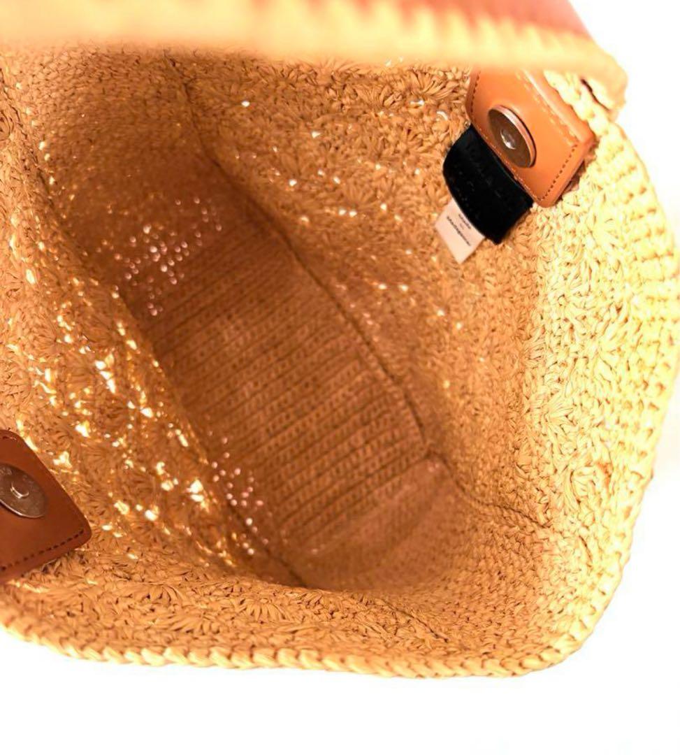 ラ*ン様 MAISON N.H PARIS 【美品】 BRIGITTE ラフィア