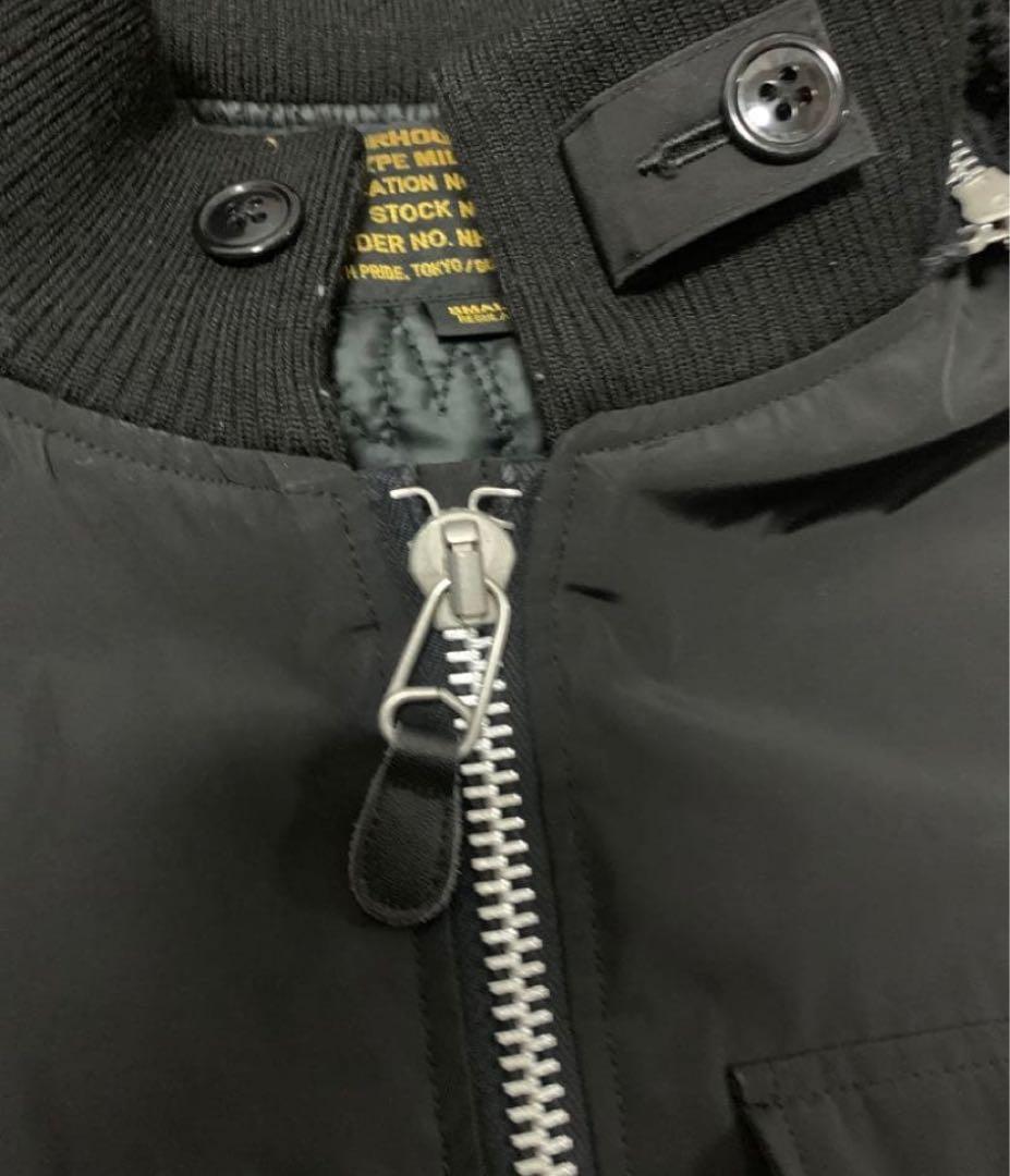 名作美品ネイバーフッド×バートン　WEP G-8　フライトジャケットMA-1　黒