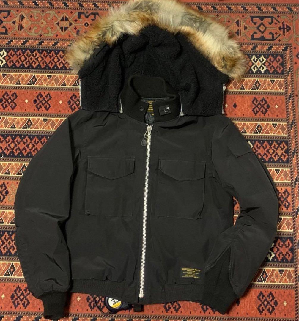 名作美品ネイバーフッド×バートン　WEP G-8　フライトジャケットMA-1　黒