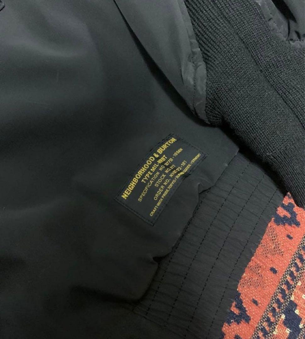 名作美品ネイバーフッド×バートン　WEP G-8　フライトジャケットMA-1　黒