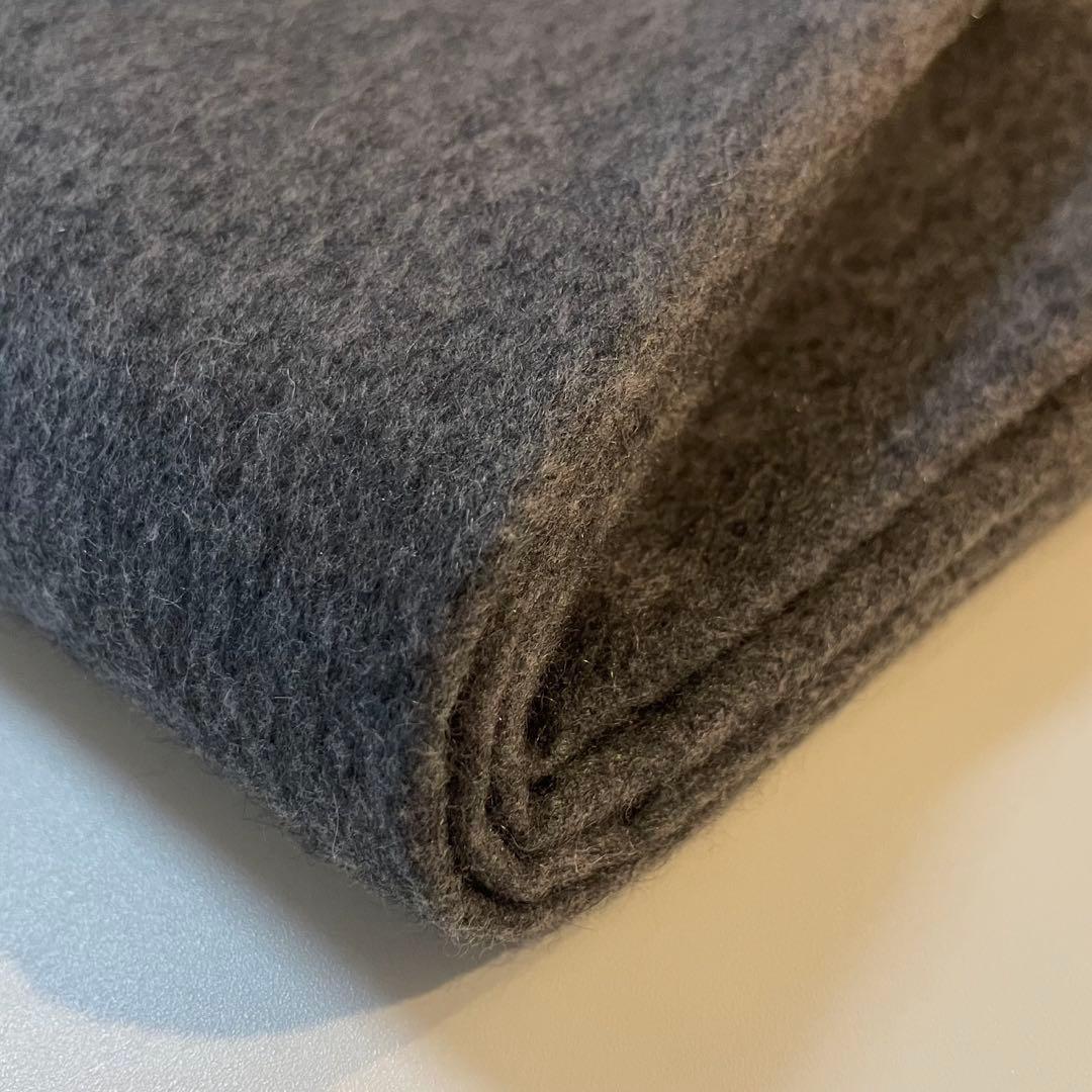 LOUIS VUITTON カシミヤ マフラー グレー フリンジ付き