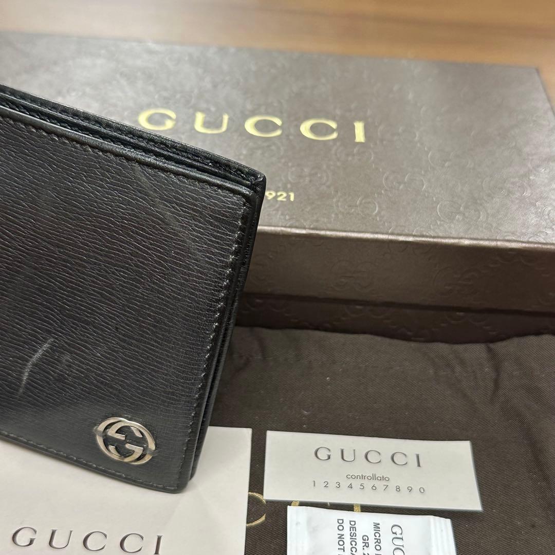 超良品‼️ グッチ　GUCCI 財布　二つ折り　折り財布　シェリーライン