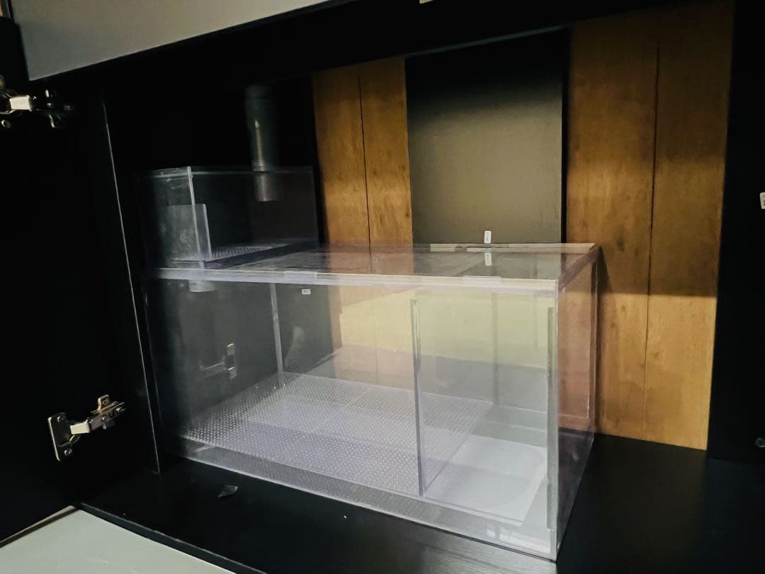 １セットのみ　ブラック/ブラック　900オーバーフロー水槽