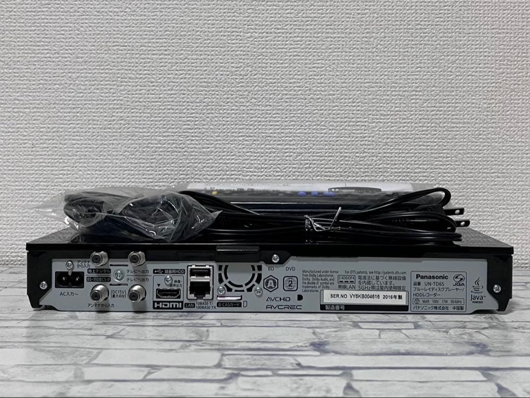 プライベートビエラ　HDDレコーダー/ブルーレイプレイヤー　UN-TD6S