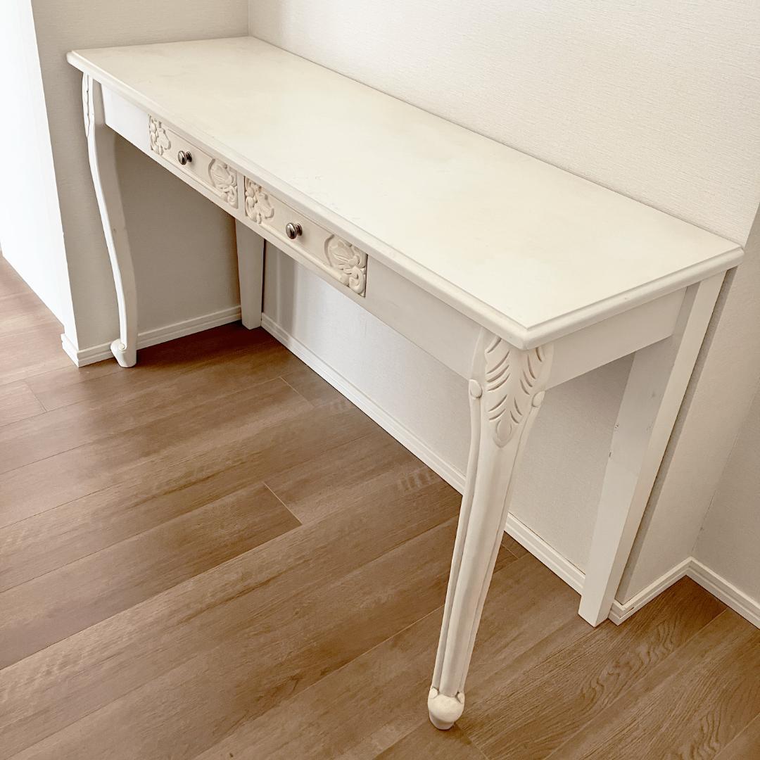 アンティーク風コンソールデスク 姫系 可愛い ロマンティック おしゃれ ガーリー