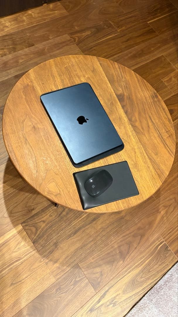 【未使用品】リッツウェル 円形木製テーブル ※人気品の為、早い者勝ち！