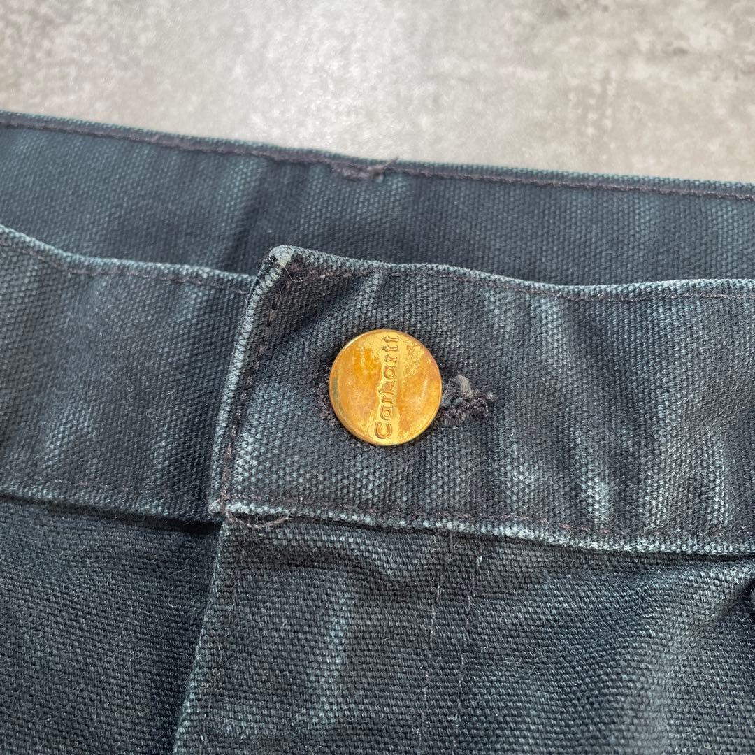 N*売様 カーハート ダブルニー ペインターパンツ ブラック 黒 W32×L32