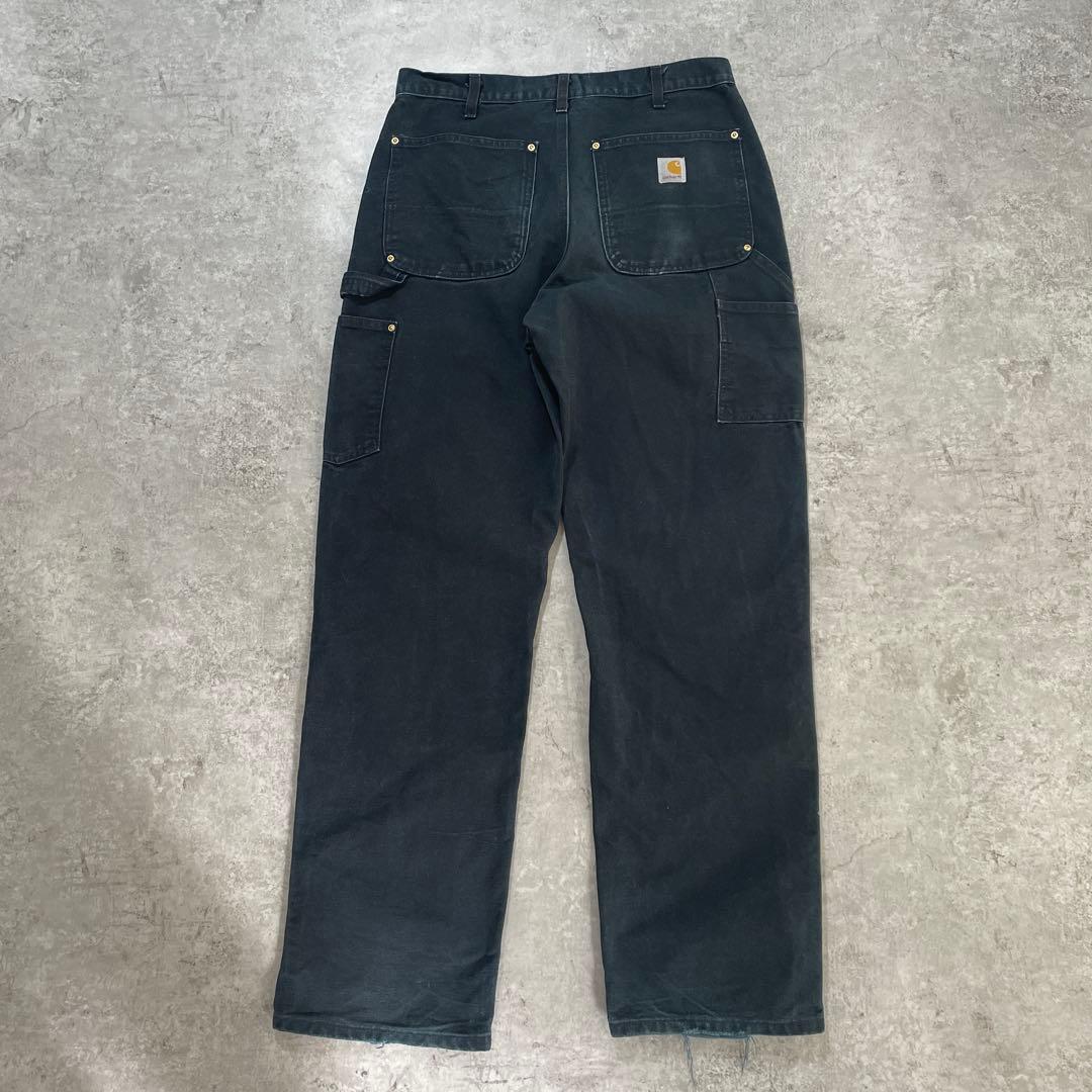 N*売様 カーハート ダブルニー ペインターパンツ ブラック 黒 W32×L32