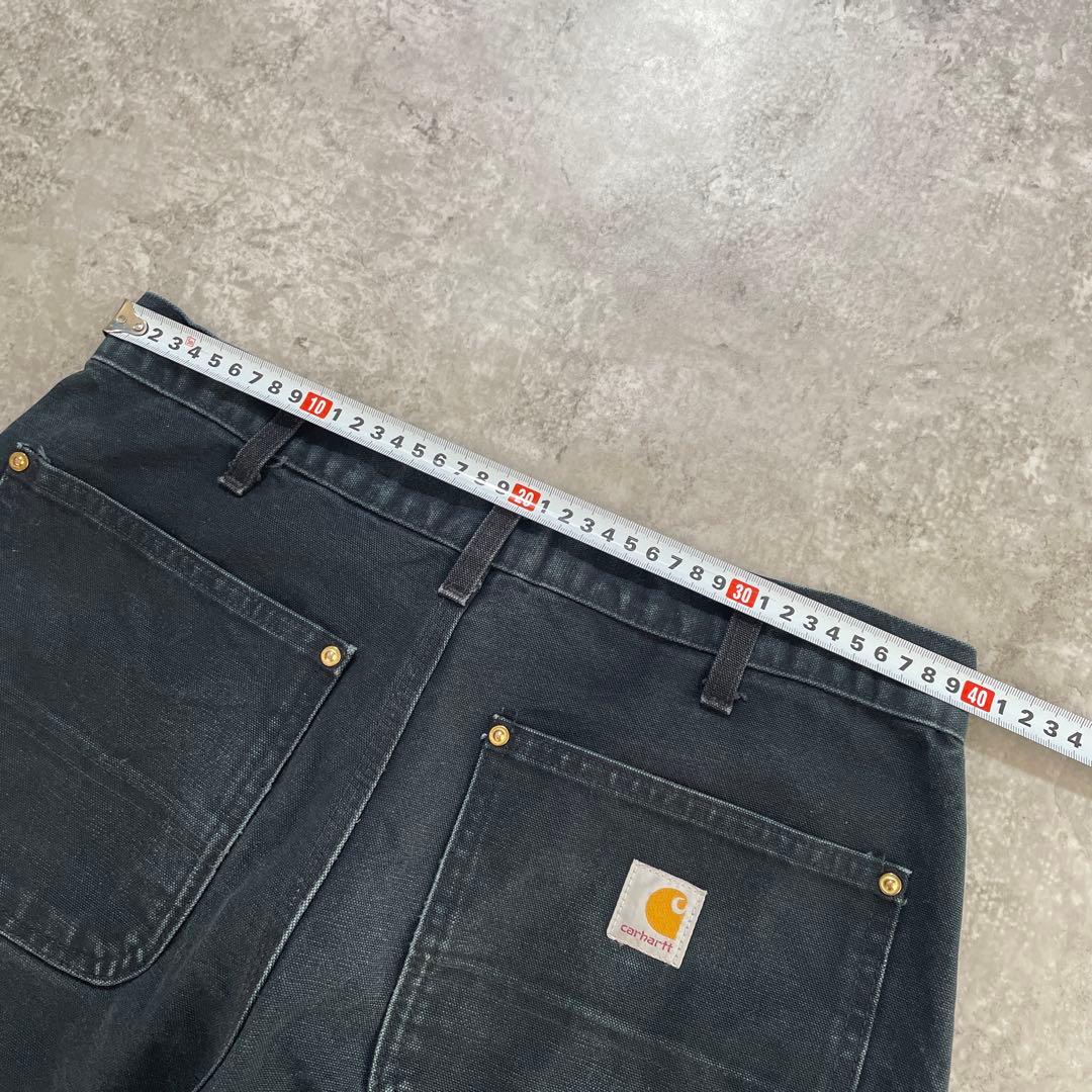 N*売様 カーハート ダブルニー ペインターパンツ ブラック 黒 W32×L32