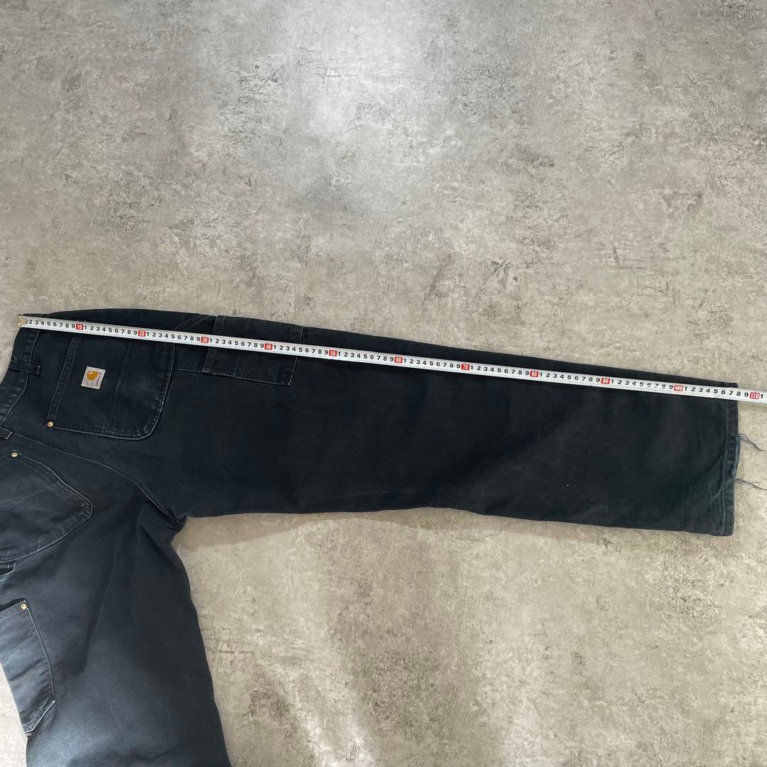 N*売様 カーハート ダブルニー ペインターパンツ ブラック 黒 W32×L32