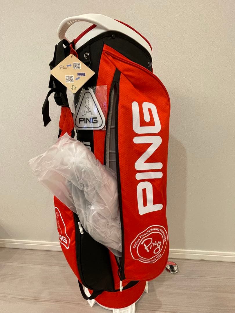 PING キャディバッグ レッド