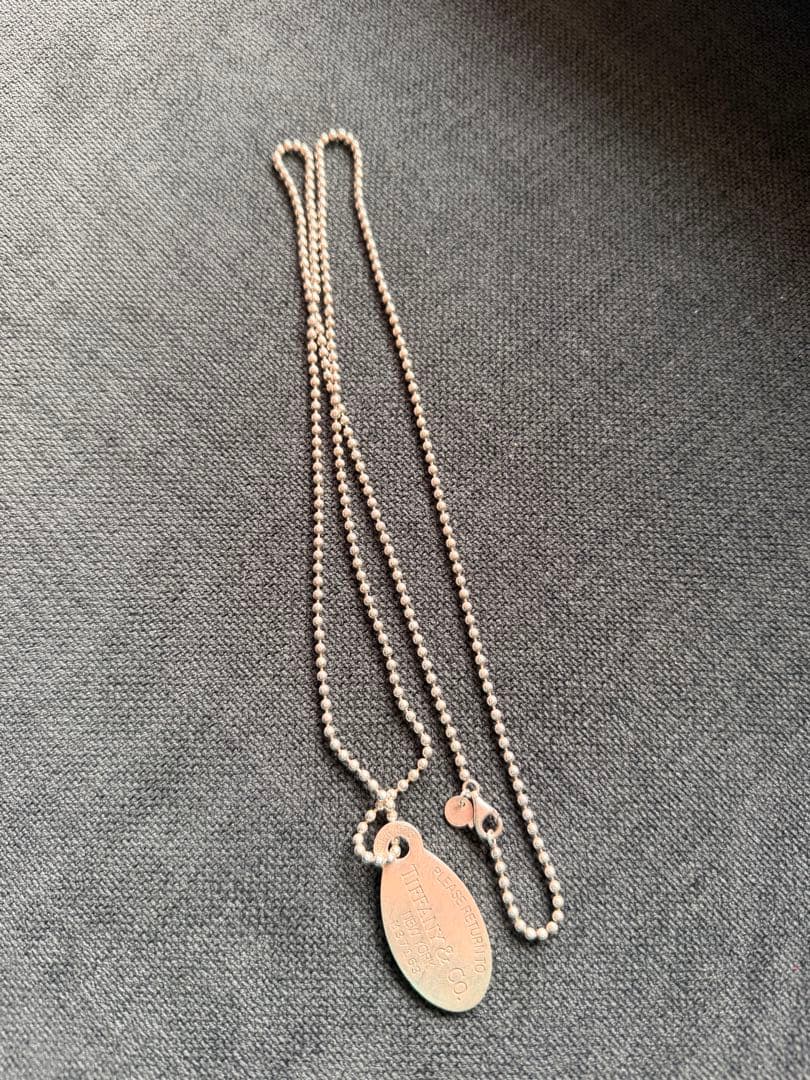 Tiffany & Co. シルバーボールチェーンネックレス