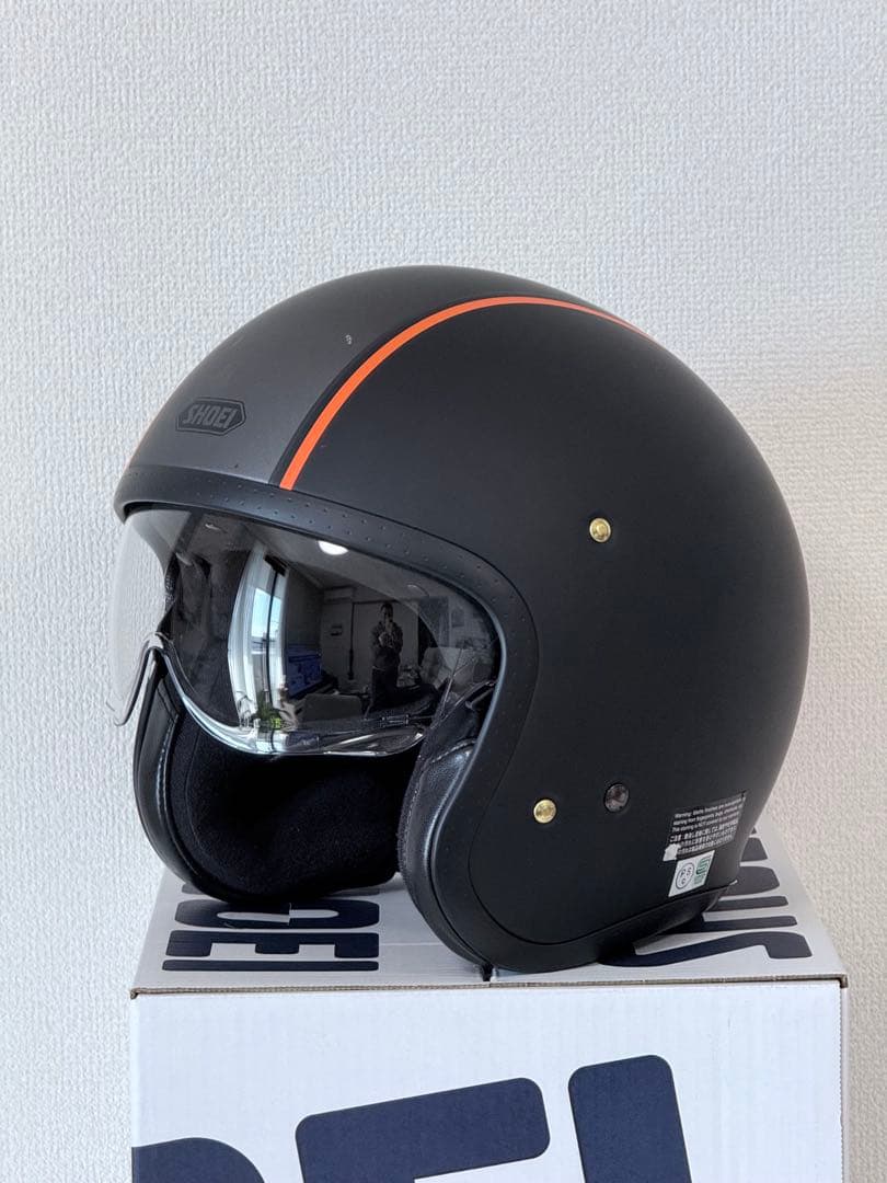 SHOEI J•O キャブレター マットブラック／オレンジ Lサイズ