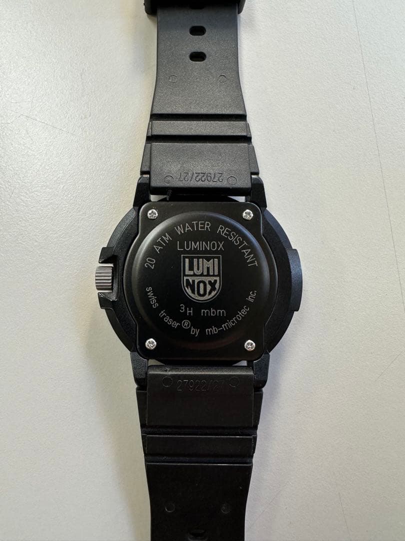 Luminox Navy Seals ブラック ラバーベルト