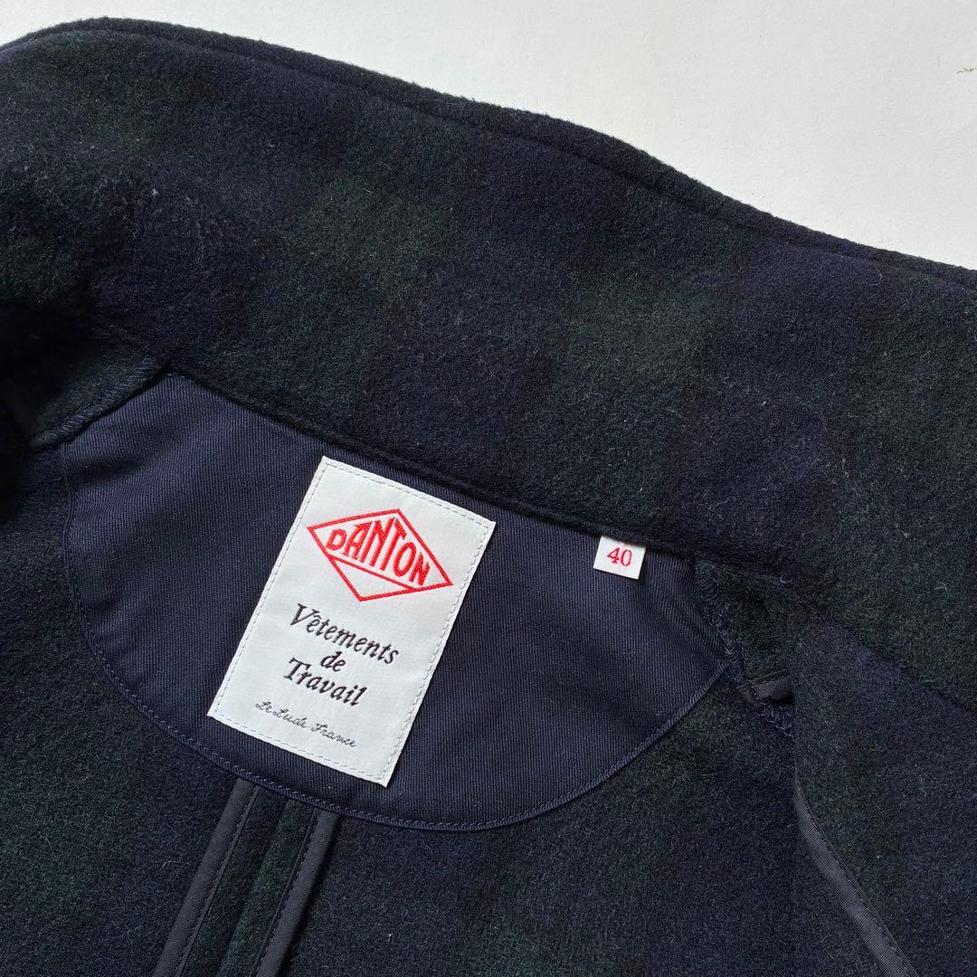 DANTON ウールモッサ ジャケット ブラックウォッチ 40