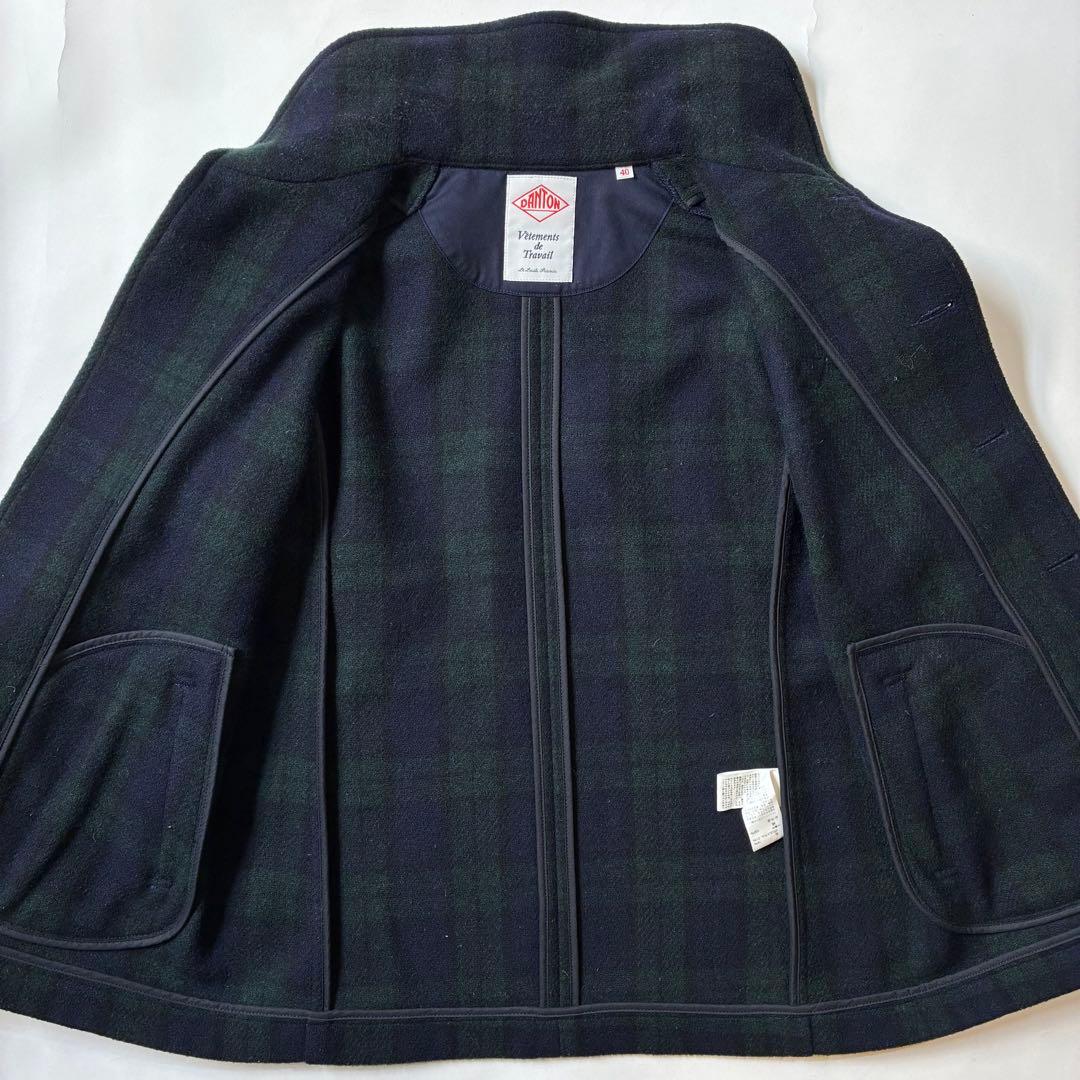 DANTON ウールモッサ ジャケット ブラックウォッチ 40