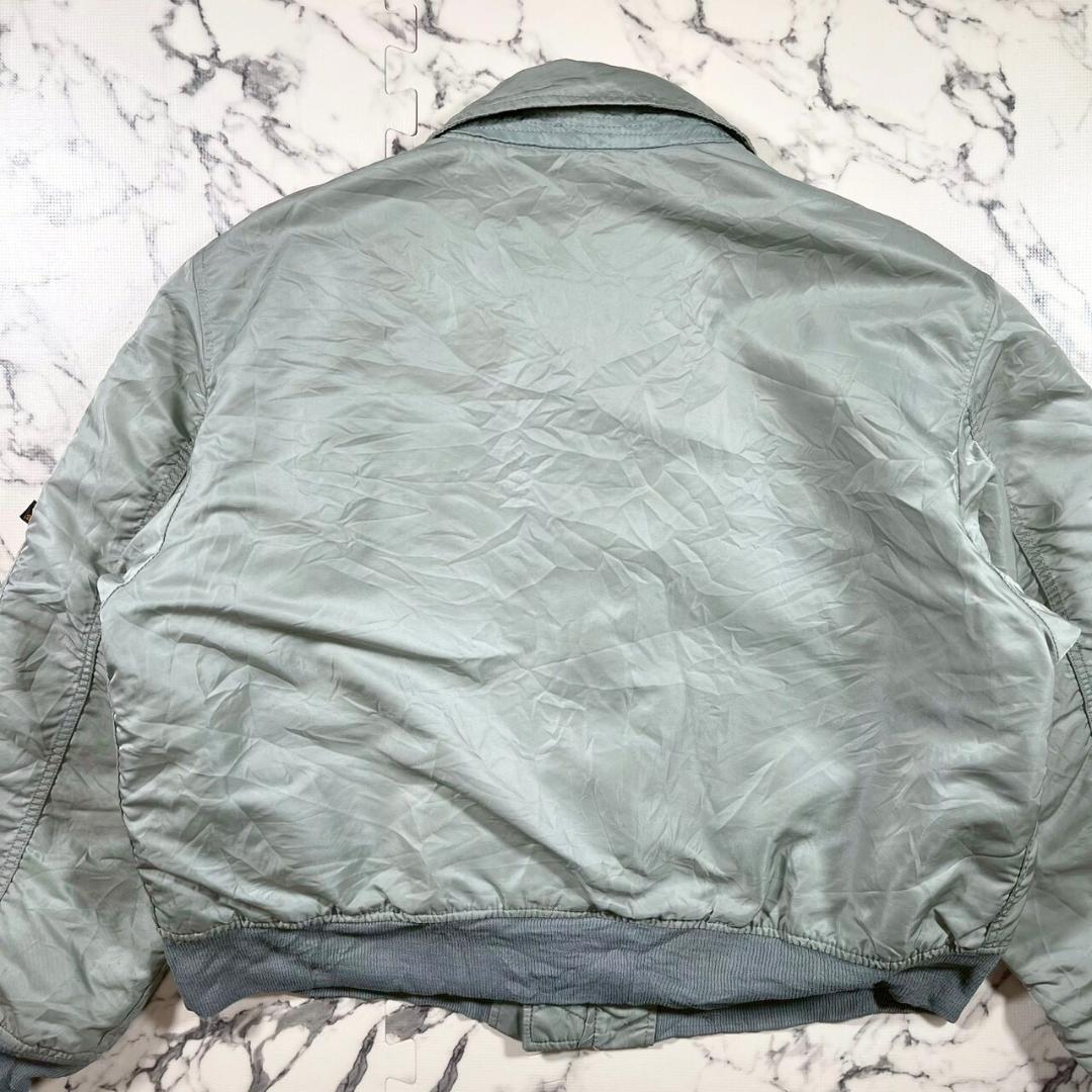 ✨90s/CWU-45P✨ (XL) ALPHA シルバー フライトジャケット