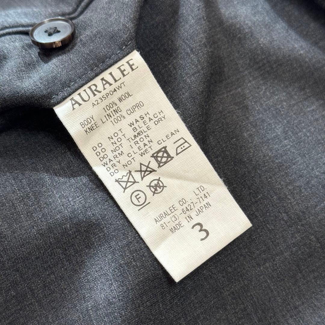 パンツ AURALEE SUPER FINE TROPICAL WOOL SLACKS